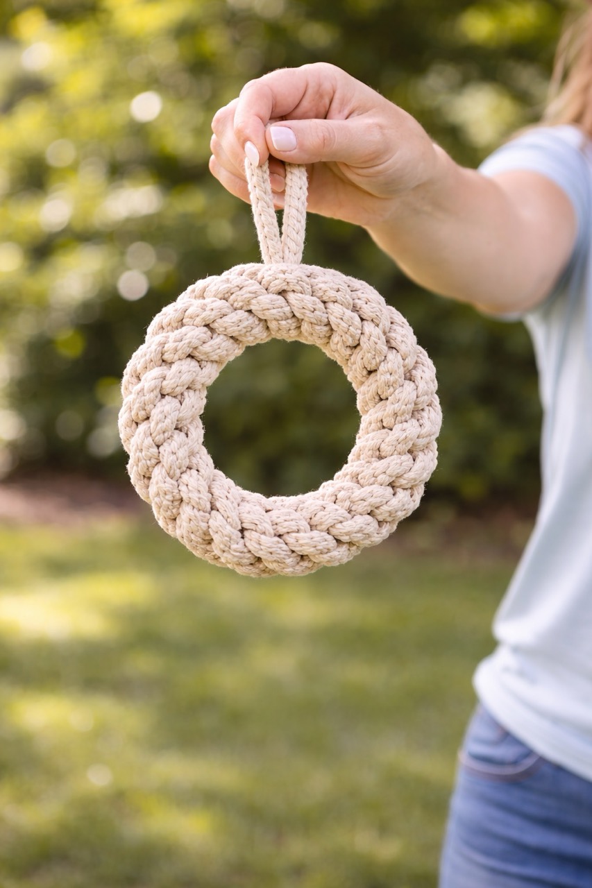 A handful of rope in a moment of play